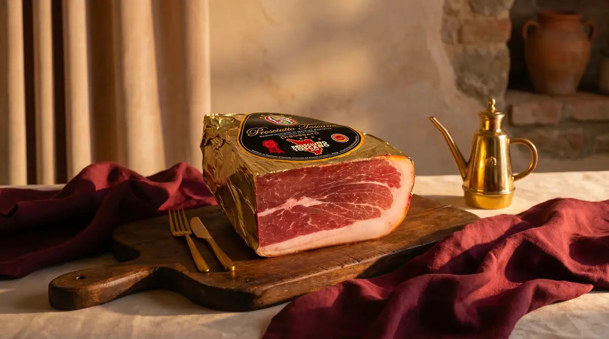 Trancio di Prosciutto Toscano DOP Ghelli S.p.A. — pronto per l'affettatura professionale